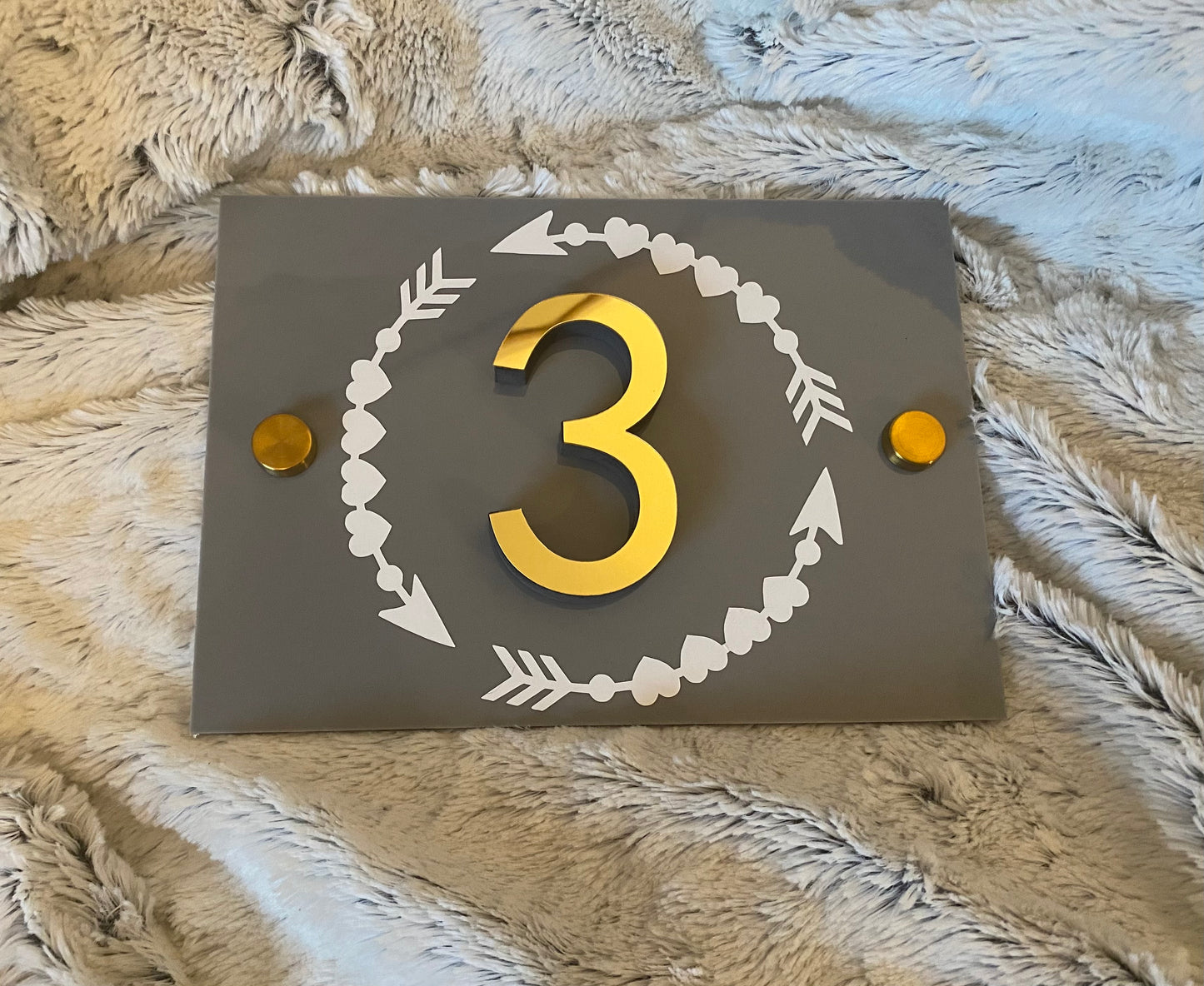 Acrylic 3D Number Door Sign
