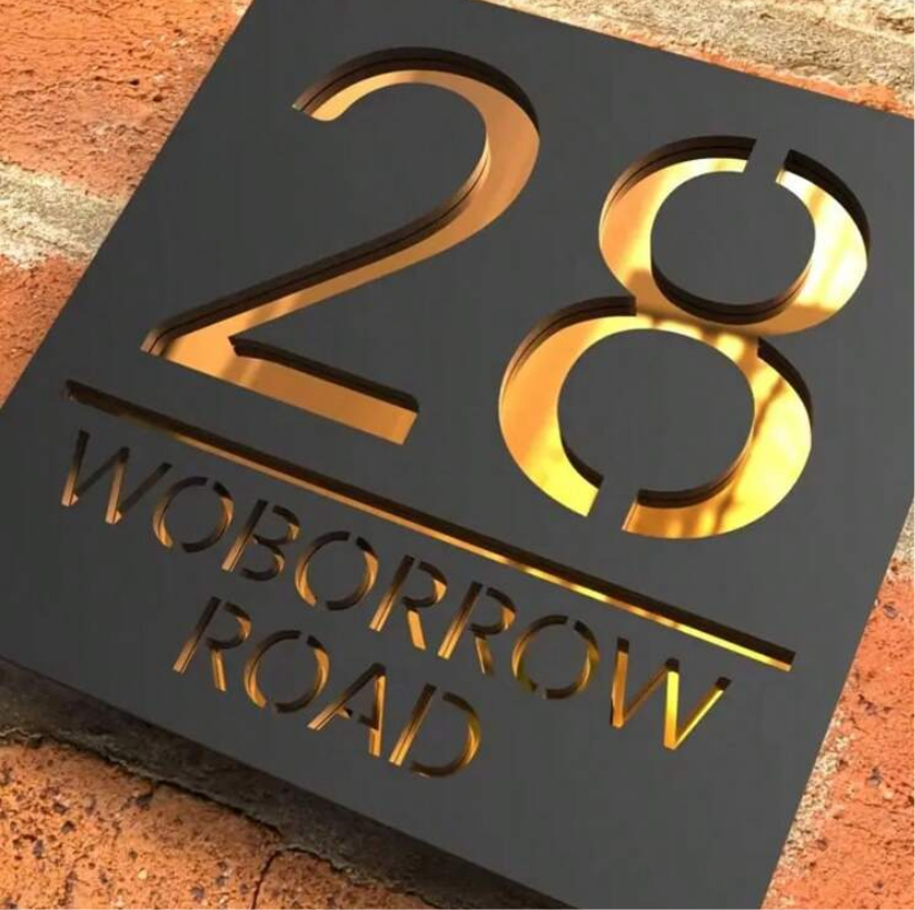 Square Custom Acrylic Door Sign