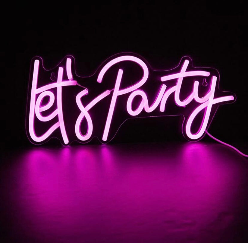 Let’s Party LED Neon Sign