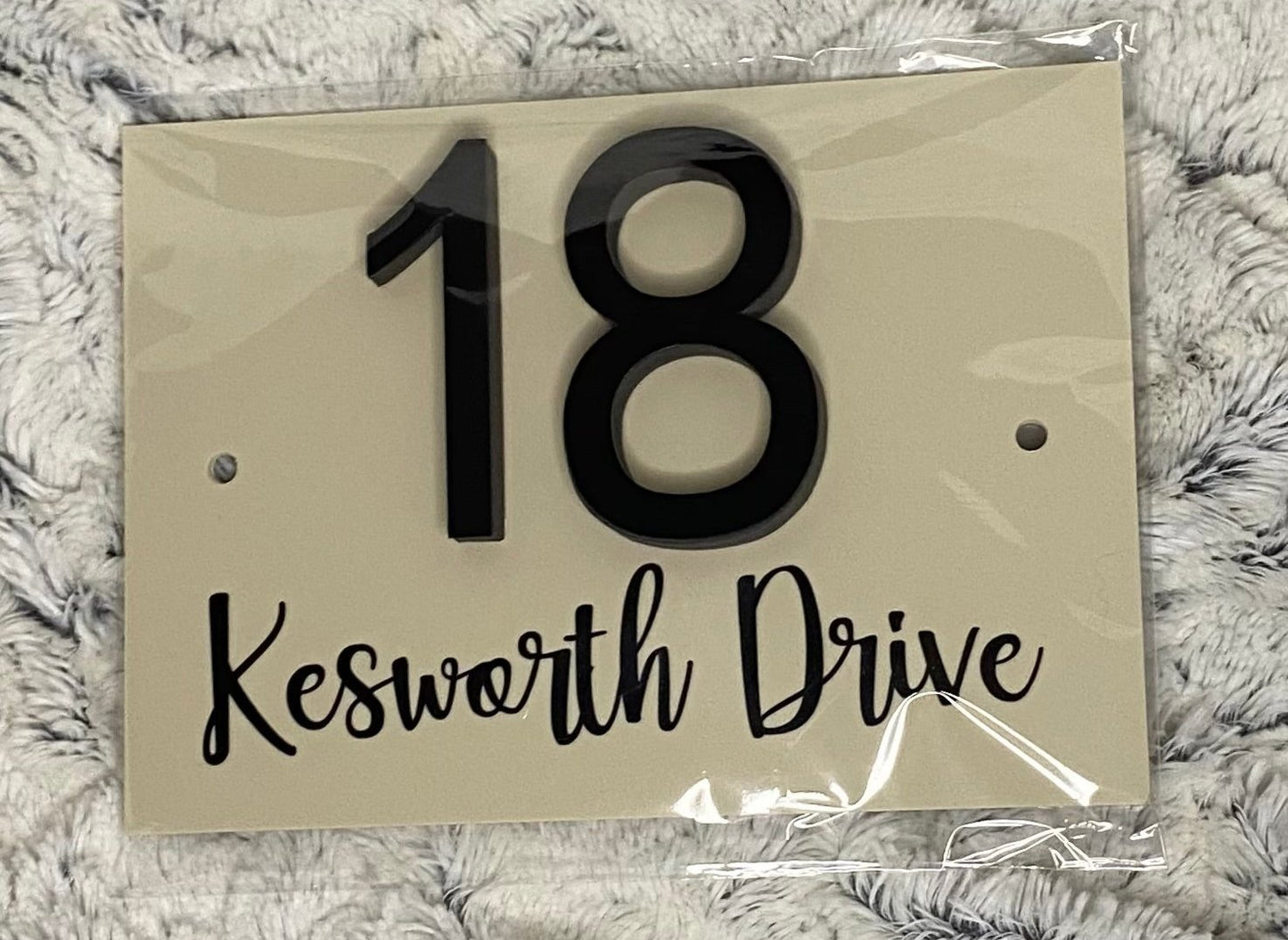 Acrylic 3D Number Door Sign