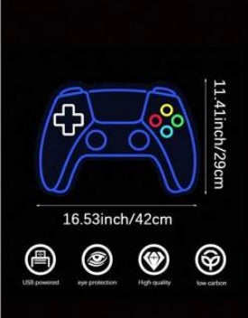 Game Zone/Controller LED Neon Sign