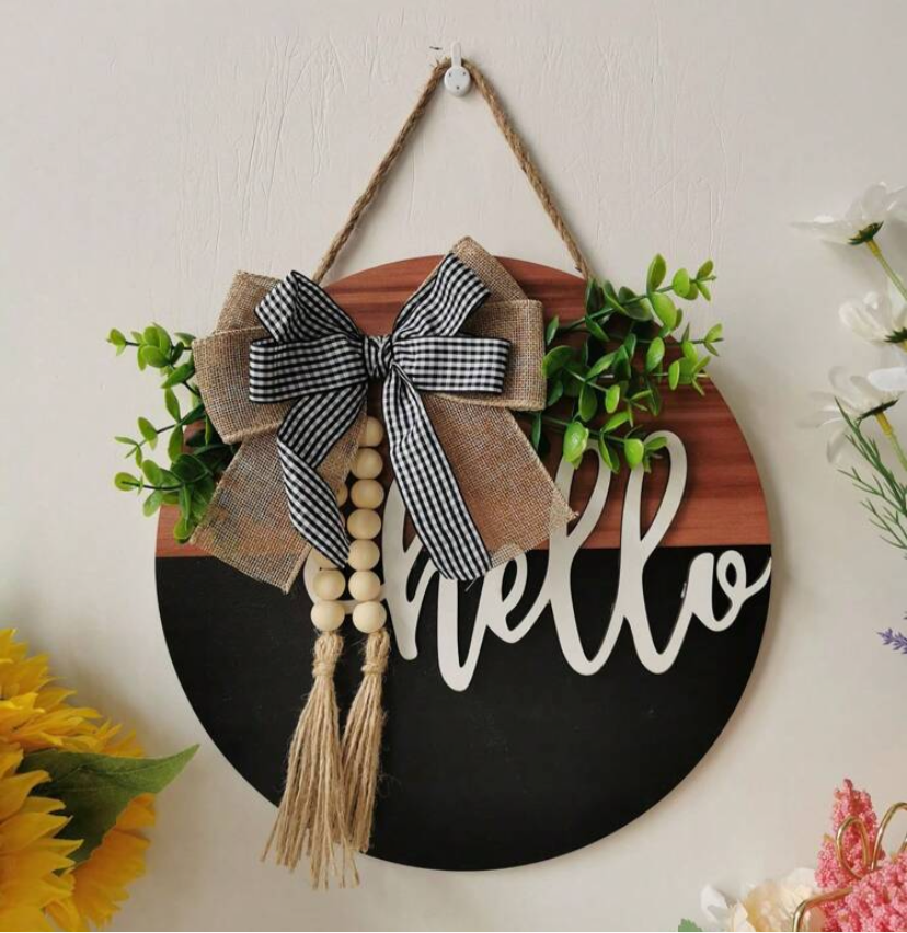Wooden Hello / Welcome Sign