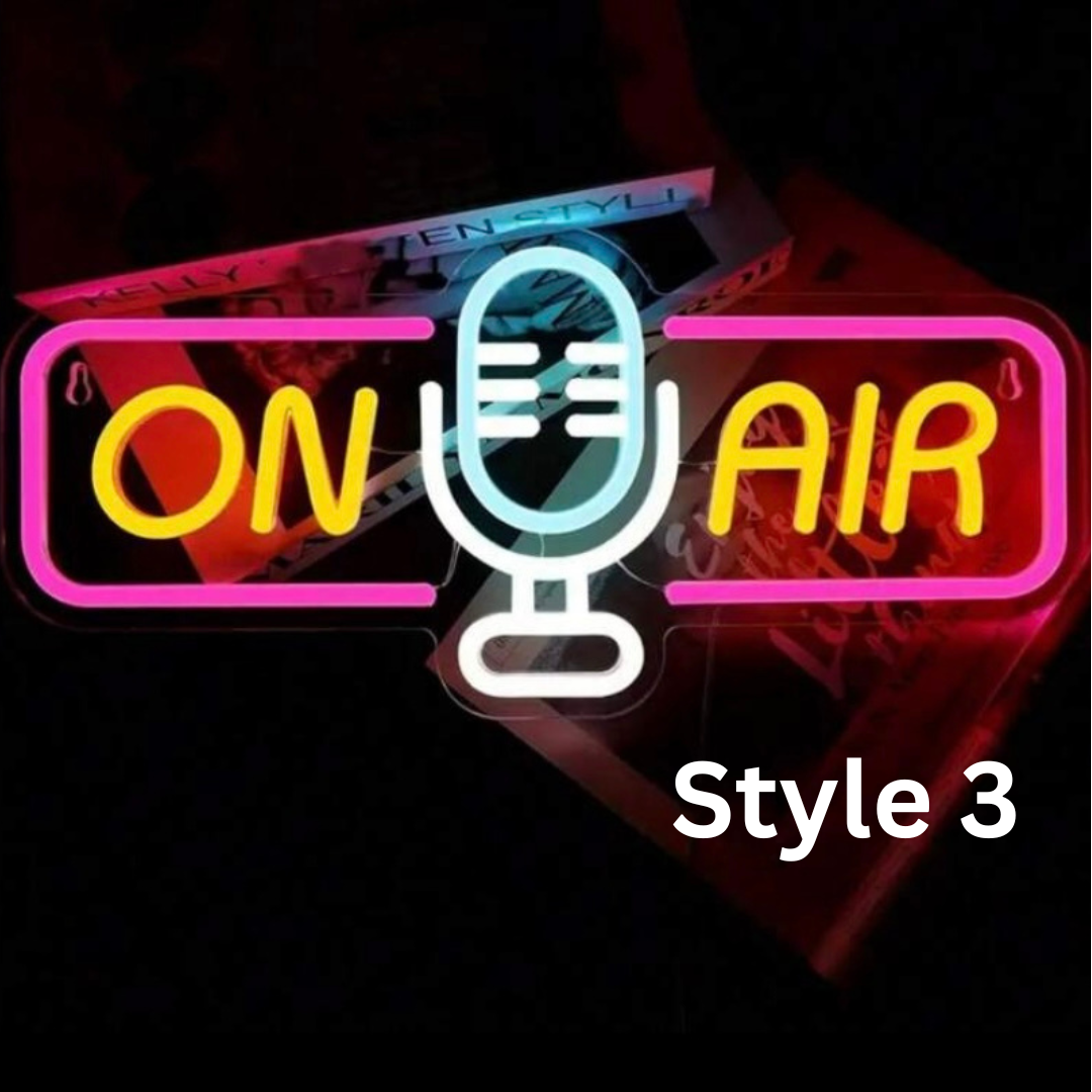 Live on Air LED Neon sign
