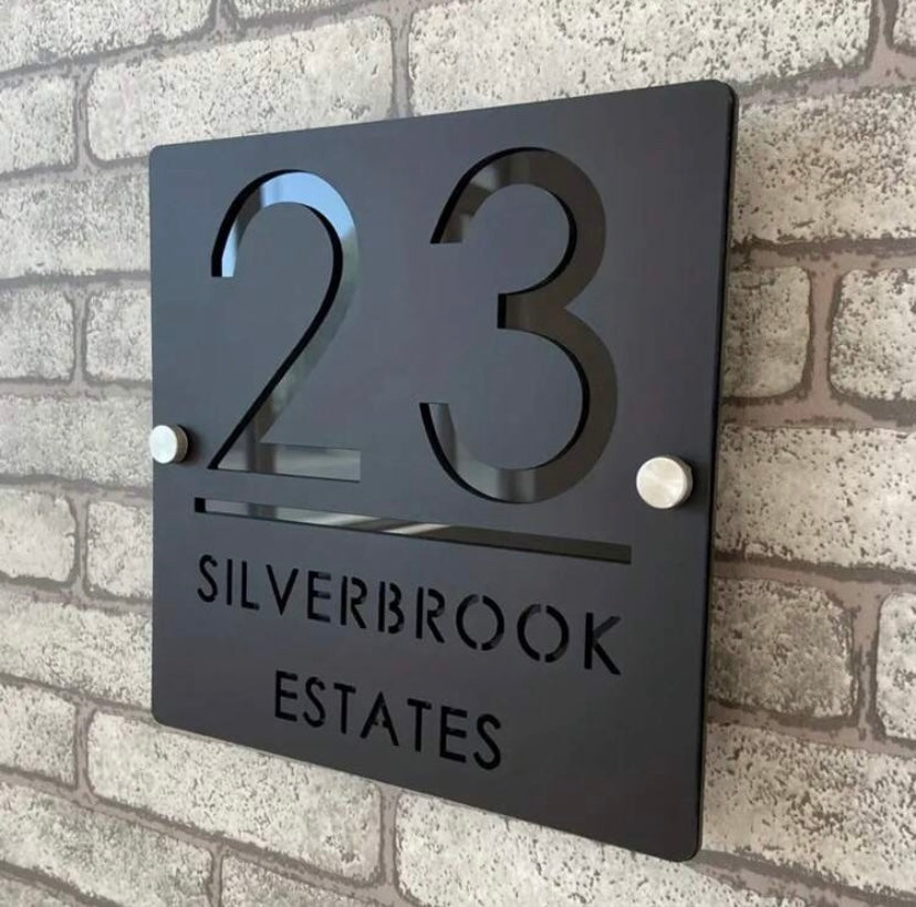 Square Custom Acrylic Door Sign
