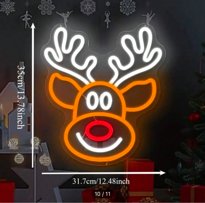 Reindeer LED Neon Sign