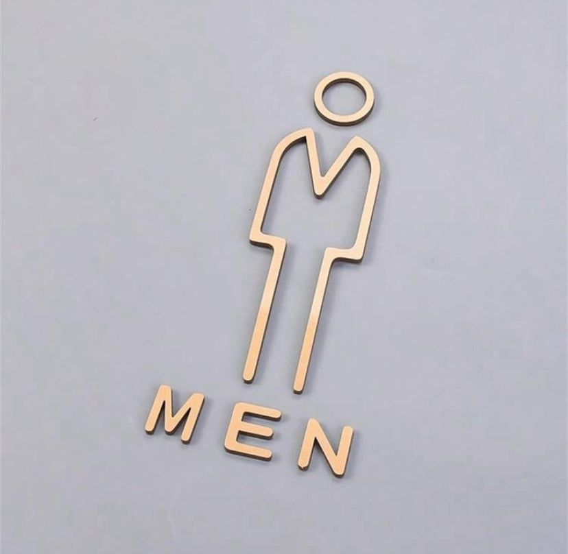 Acrylic Toilet Signs