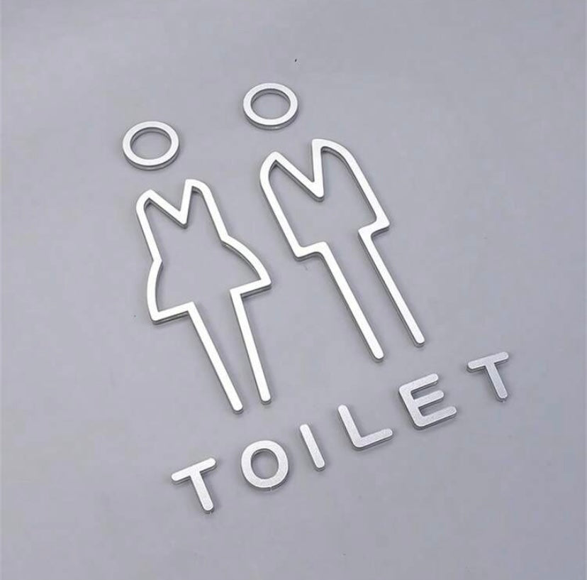 Acrylic Toilet Signs