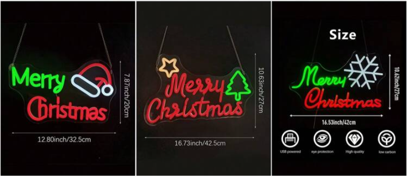 Merry Christmas LED Neon Signs