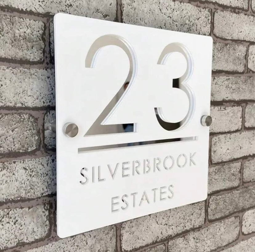 Square Custom Acrylic Door Sign
