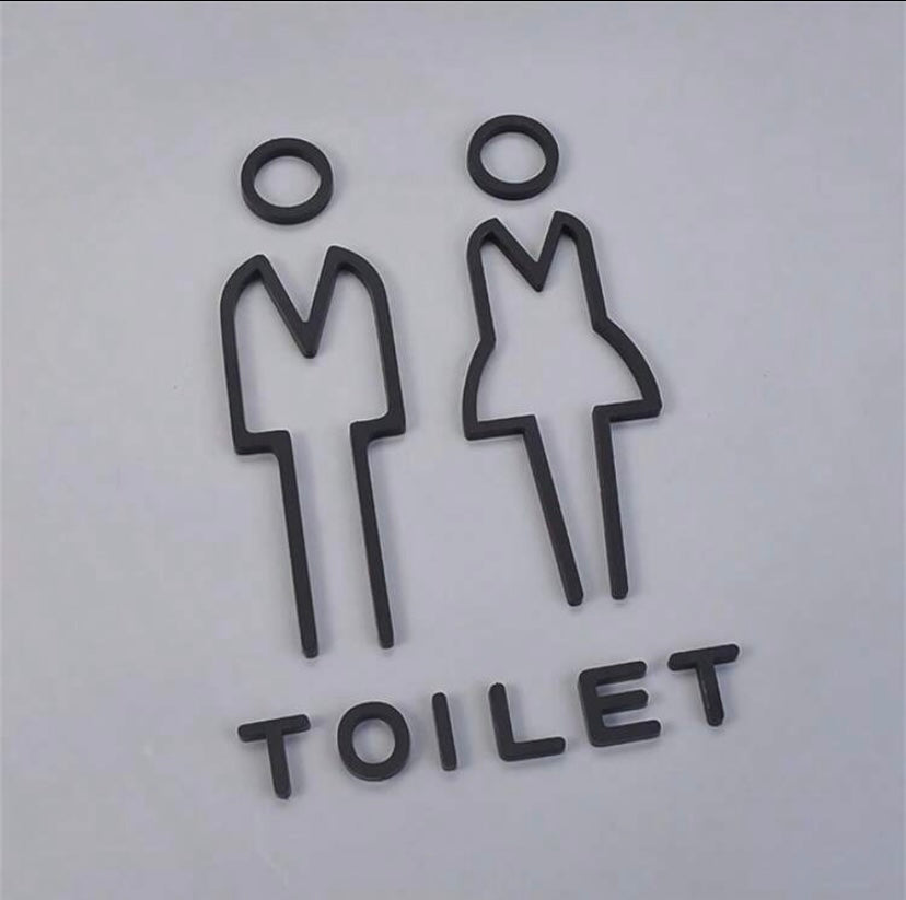 Acrylic Toilet Signs