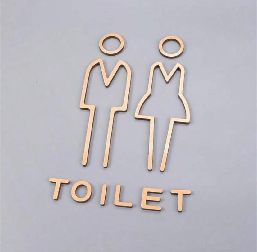 Acrylic Toilet Signs