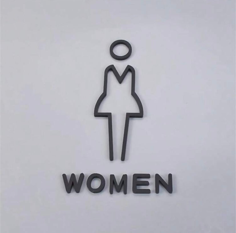 Acrylic Toilet Signs