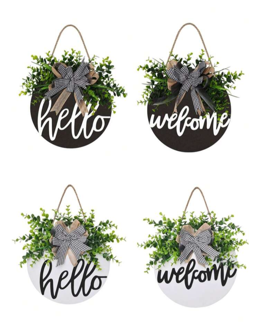 Wooden Hello / Welcome Sign
