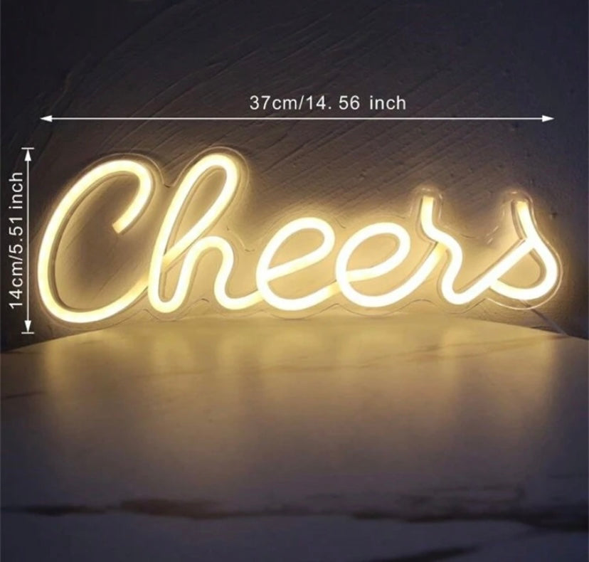 Cheers LED Neon Sign