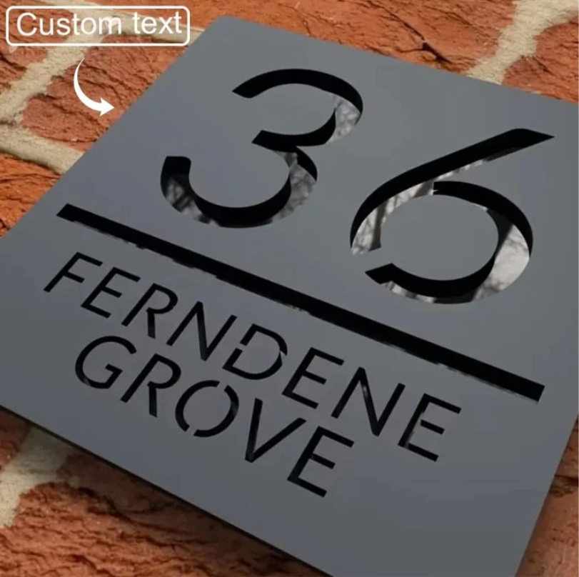 Square Custom Acrylic Door Sign