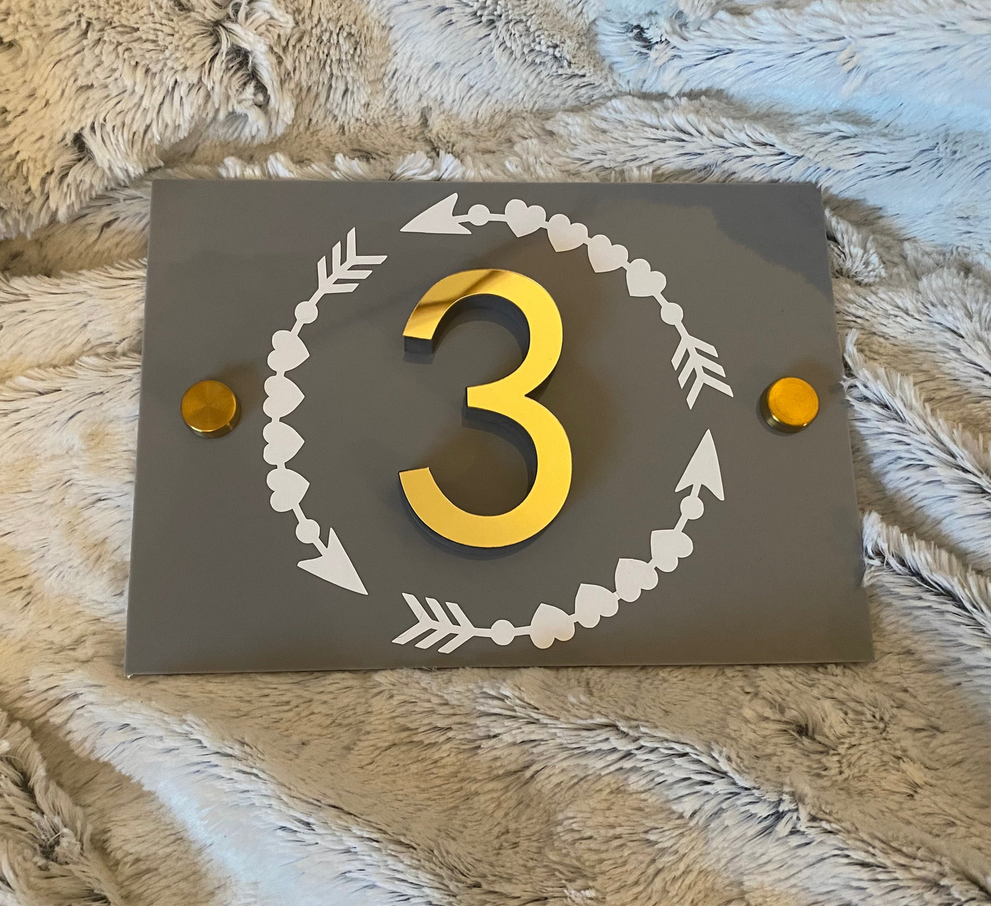 Acrylic 3D Number Door Sign