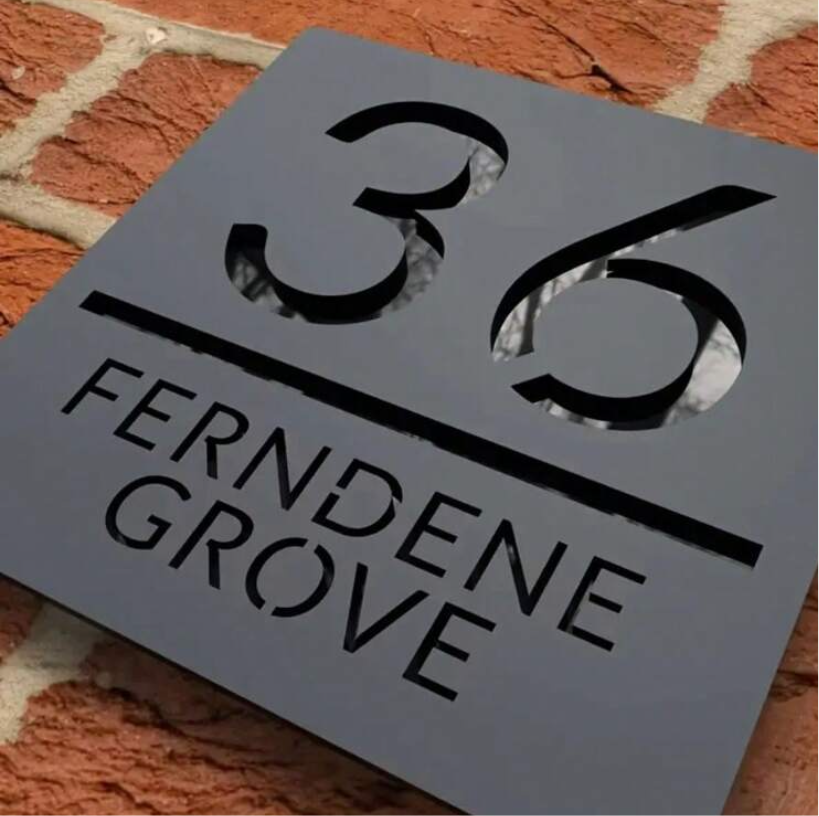 Square Custom Acrylic Door Sign