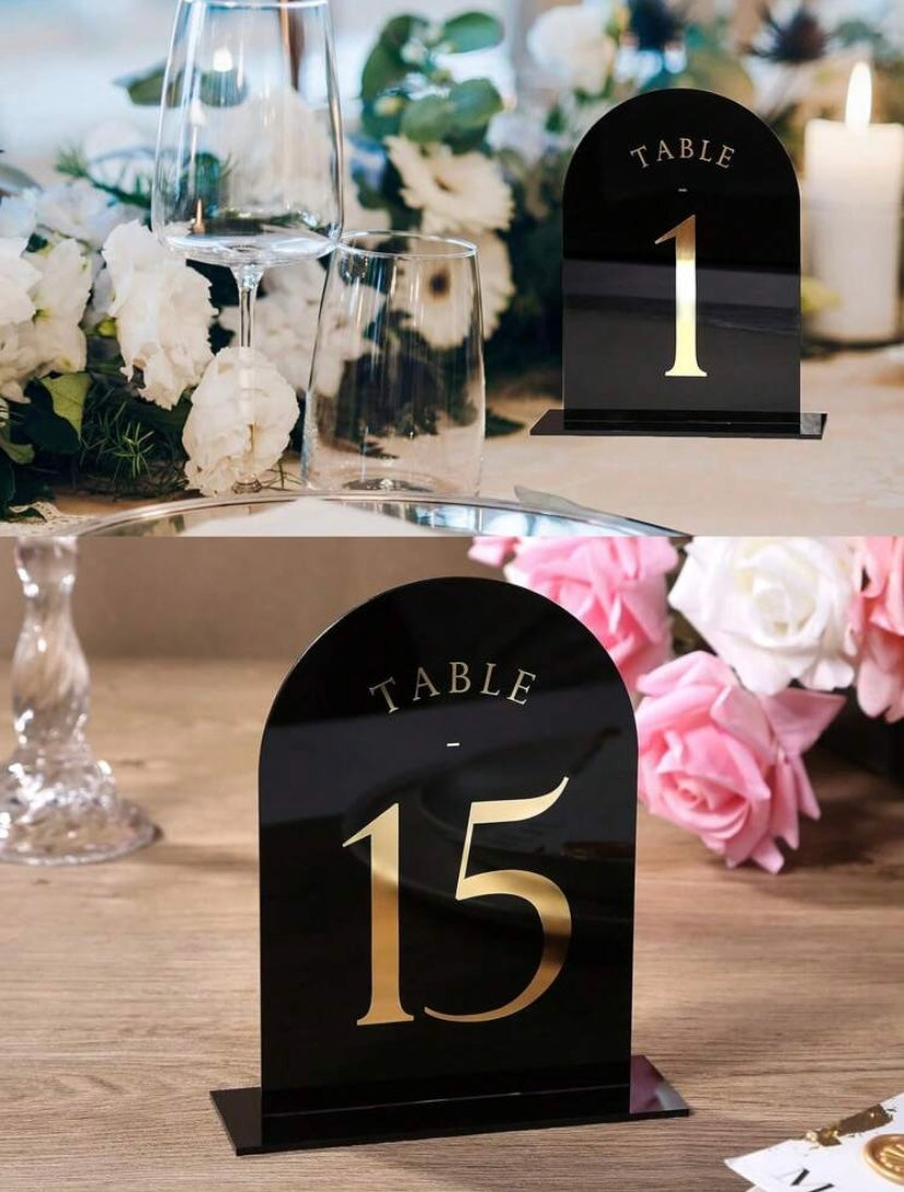 Acrylic Arch Table Numbers