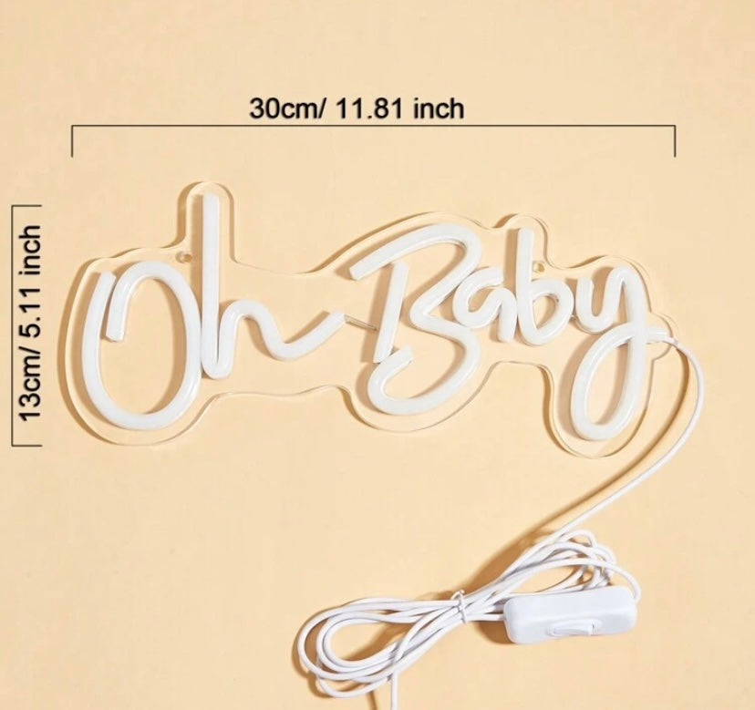 Oh Baby LED Neon Sign