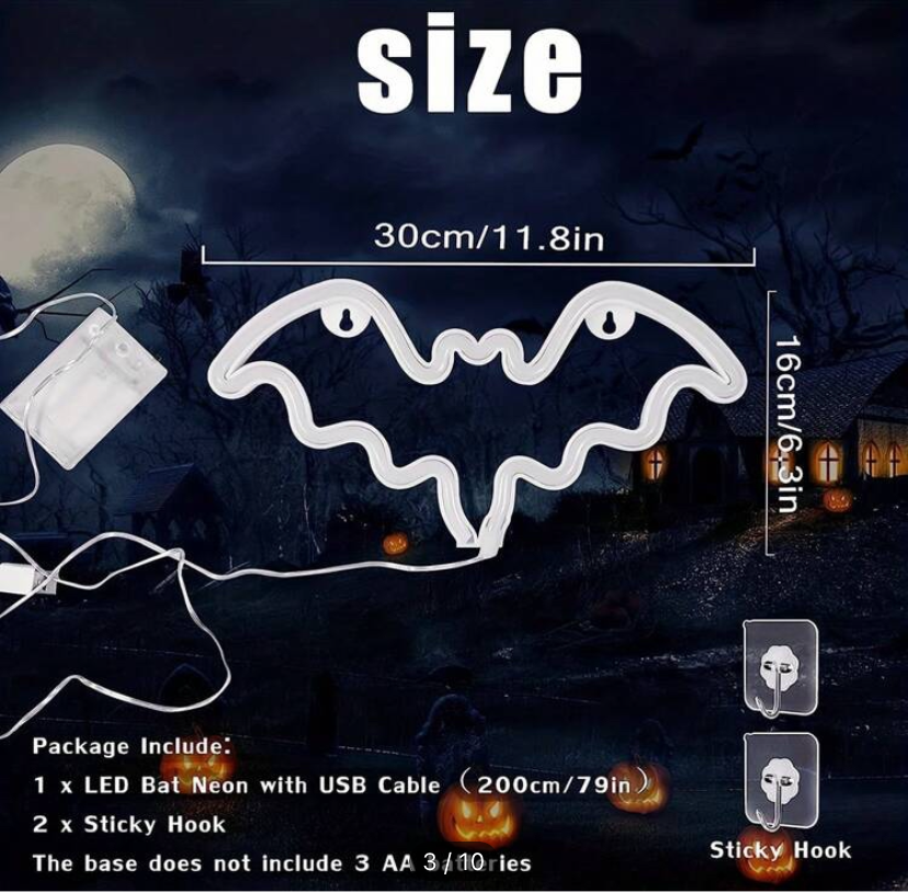 Bat LED Neon Sign