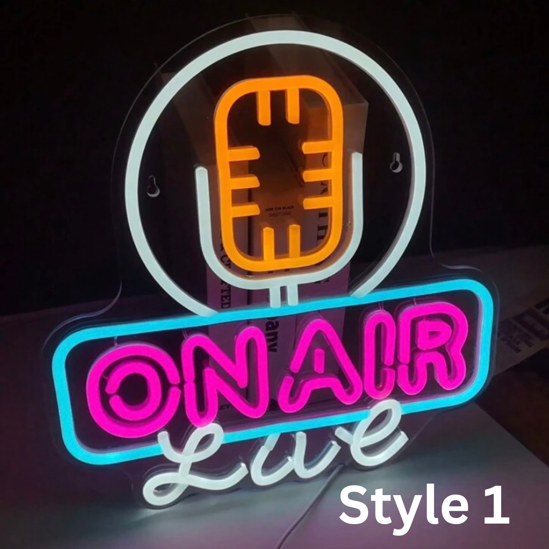Live on Air LED Neon sign