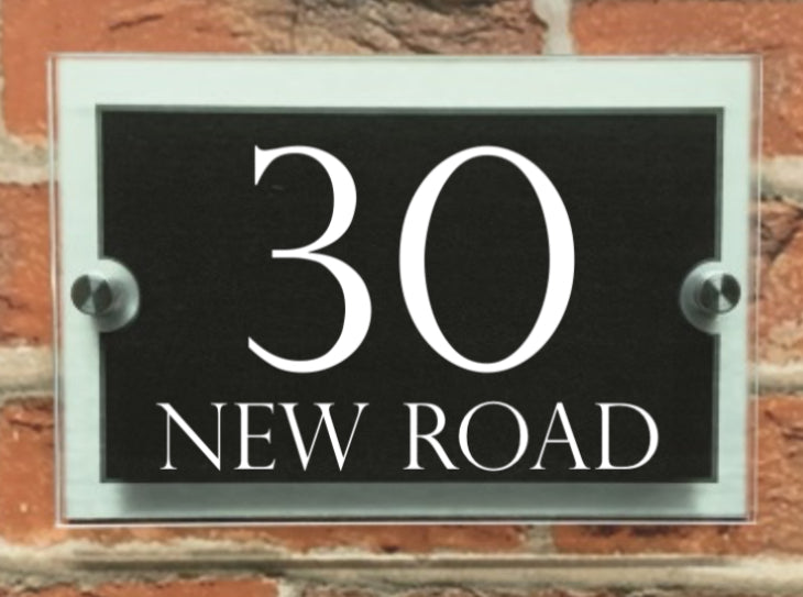 Double Layer Acrylic House Sign/ Plaque