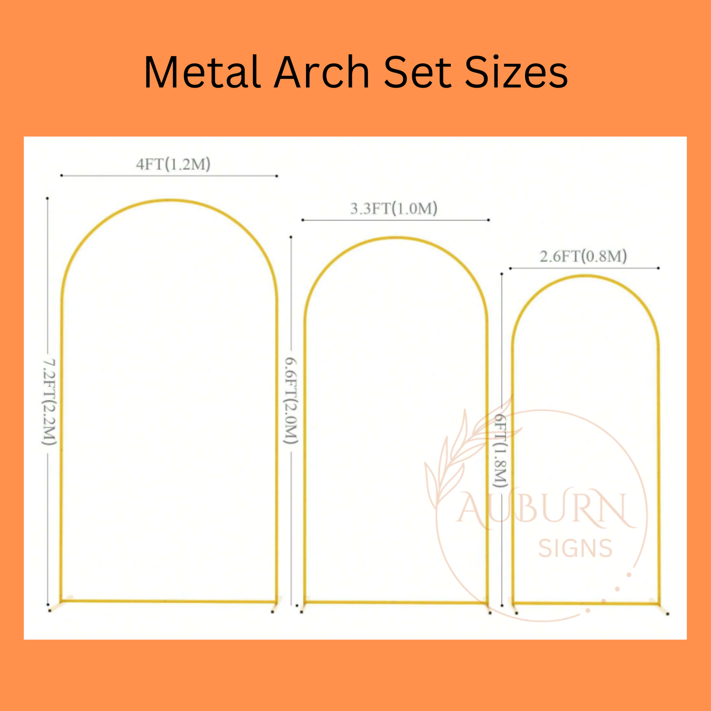 Metal Backdrop Arch Set 3