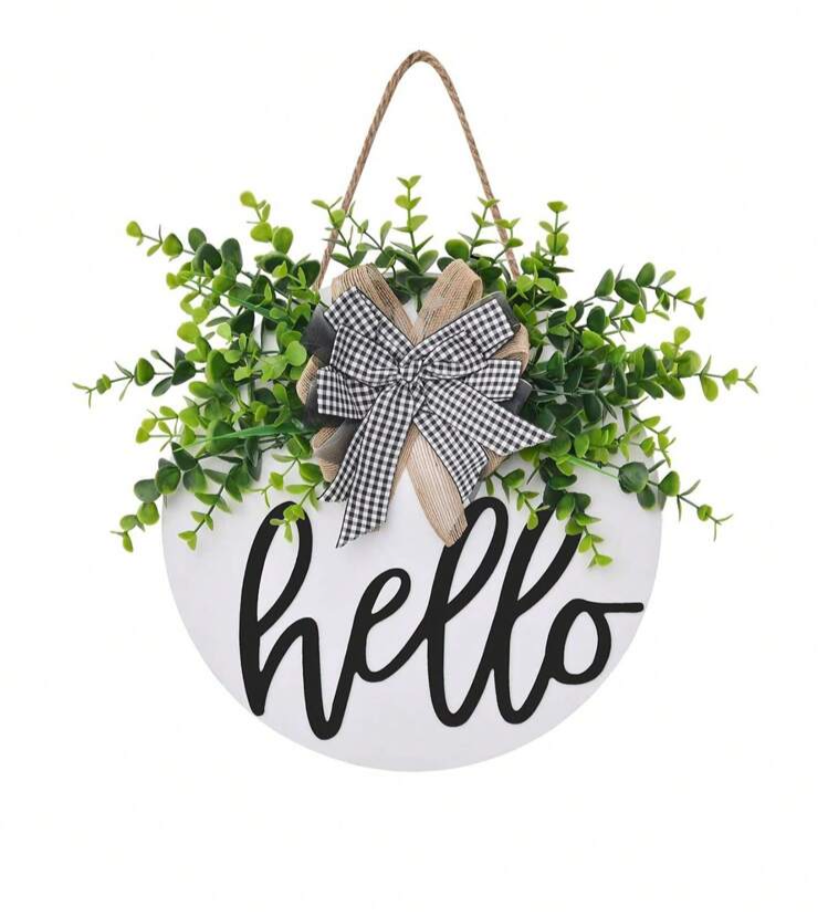 Wooden Hello / Welcome Sign