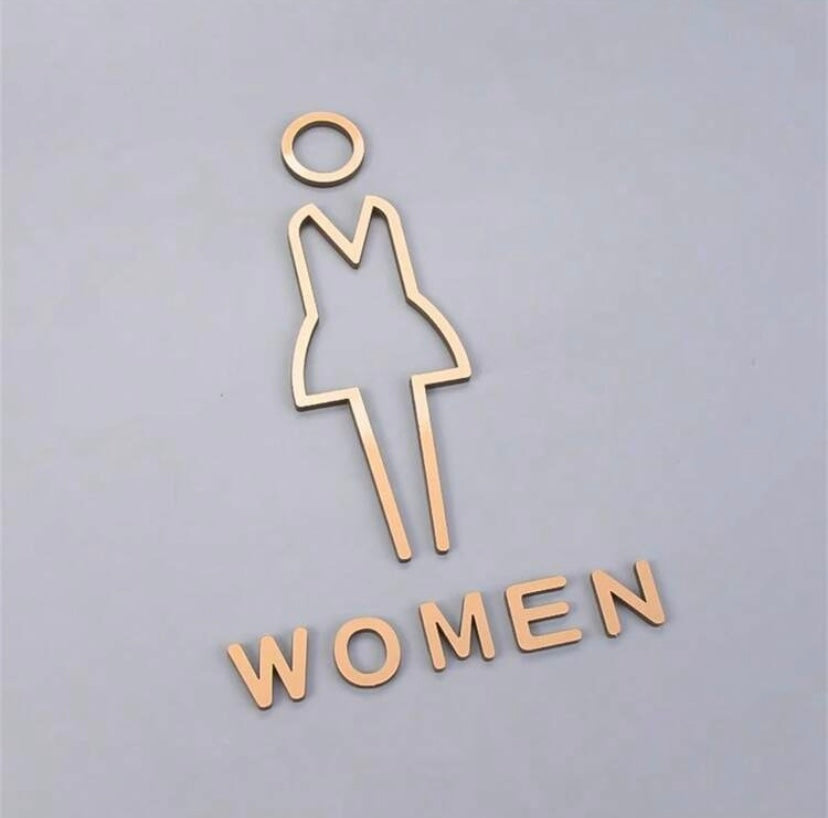 Acrylic Toilet Signs