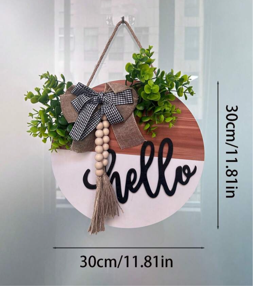 Wooden Hello / Welcome Sign