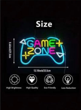 Game Zone/Controller LED Neon Sign