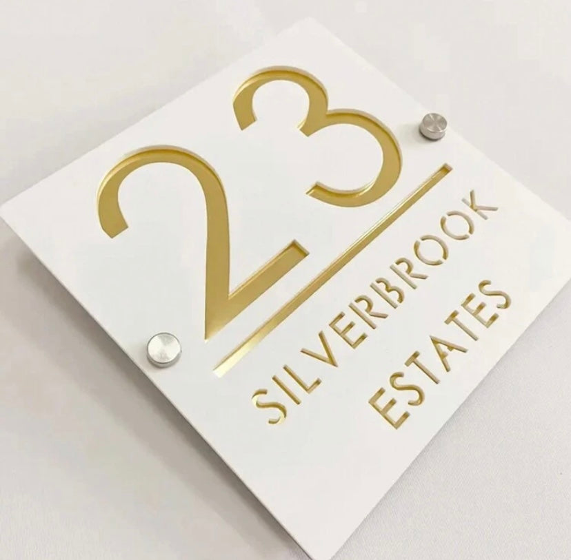 Square Custom Acrylic Door Sign