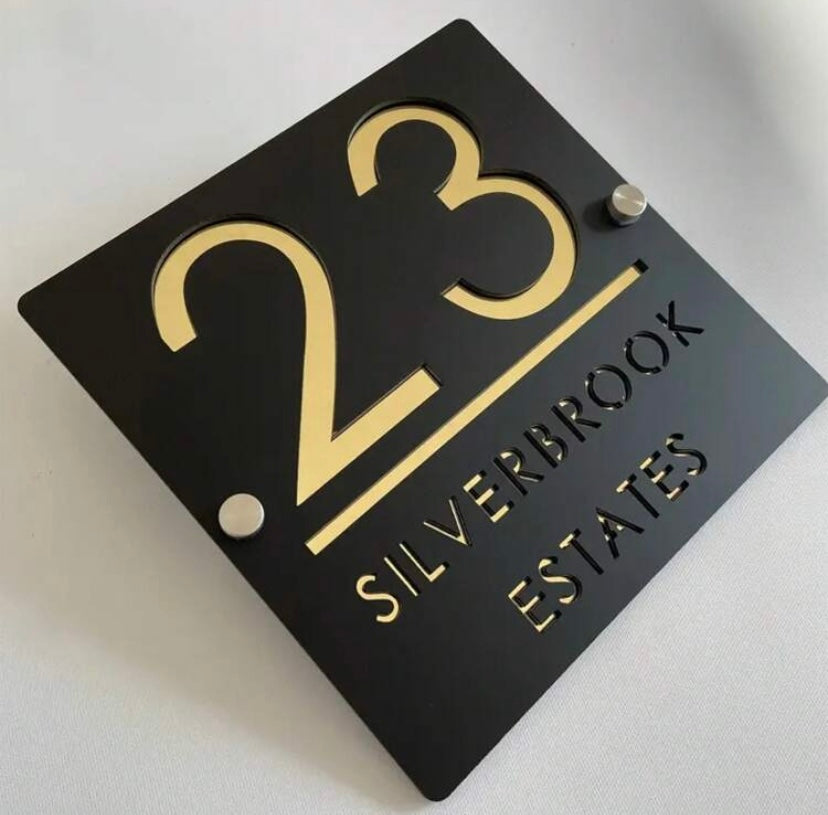 Square Custom Acrylic Door Sign