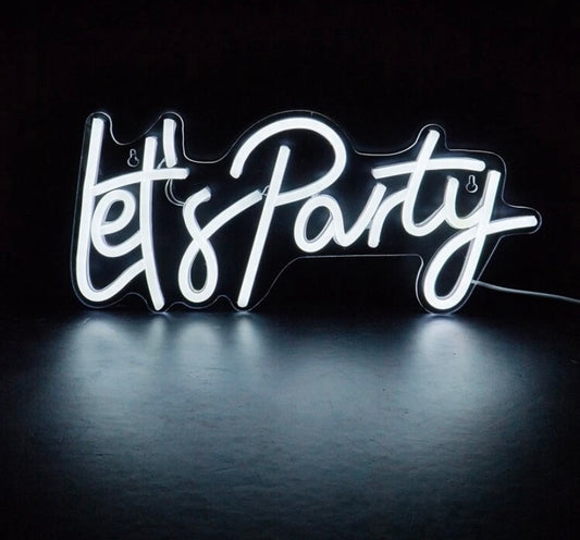 Let’s Party LED Neon Sign