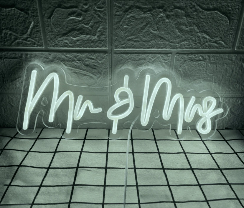 Mr & Mrs LED Neon Sign