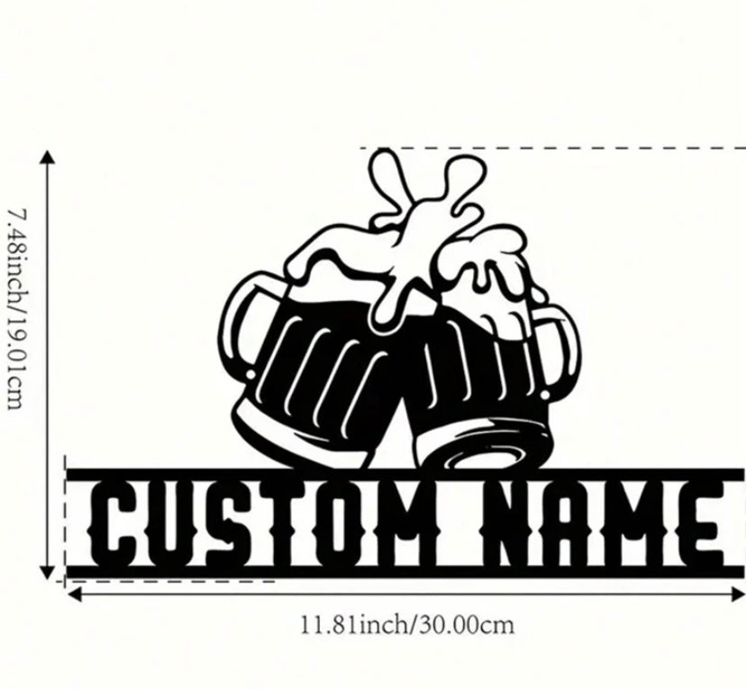Custom Beer Mug Sign