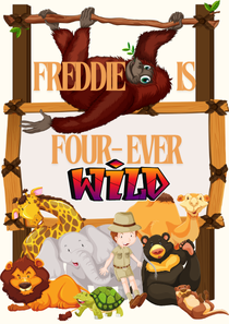 Children’s Age Theme Birthday Banner