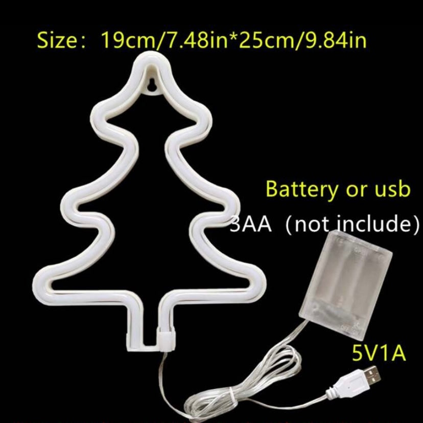 Christmas Tree Plain LED Neon Sign