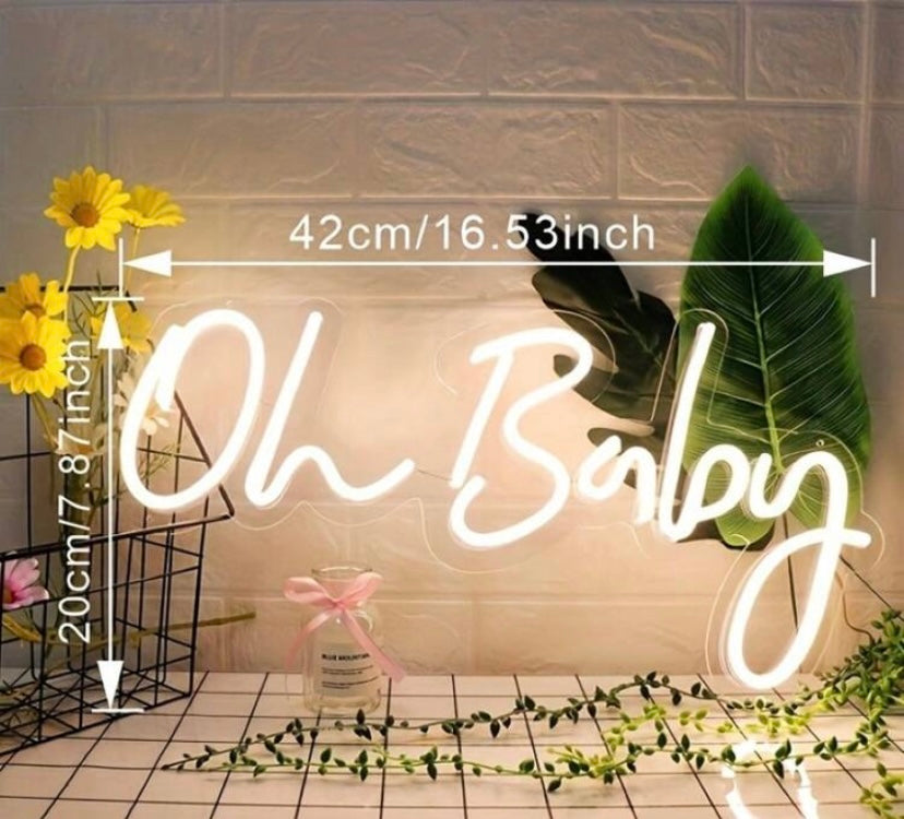 Oh Baby LED Neon Sign