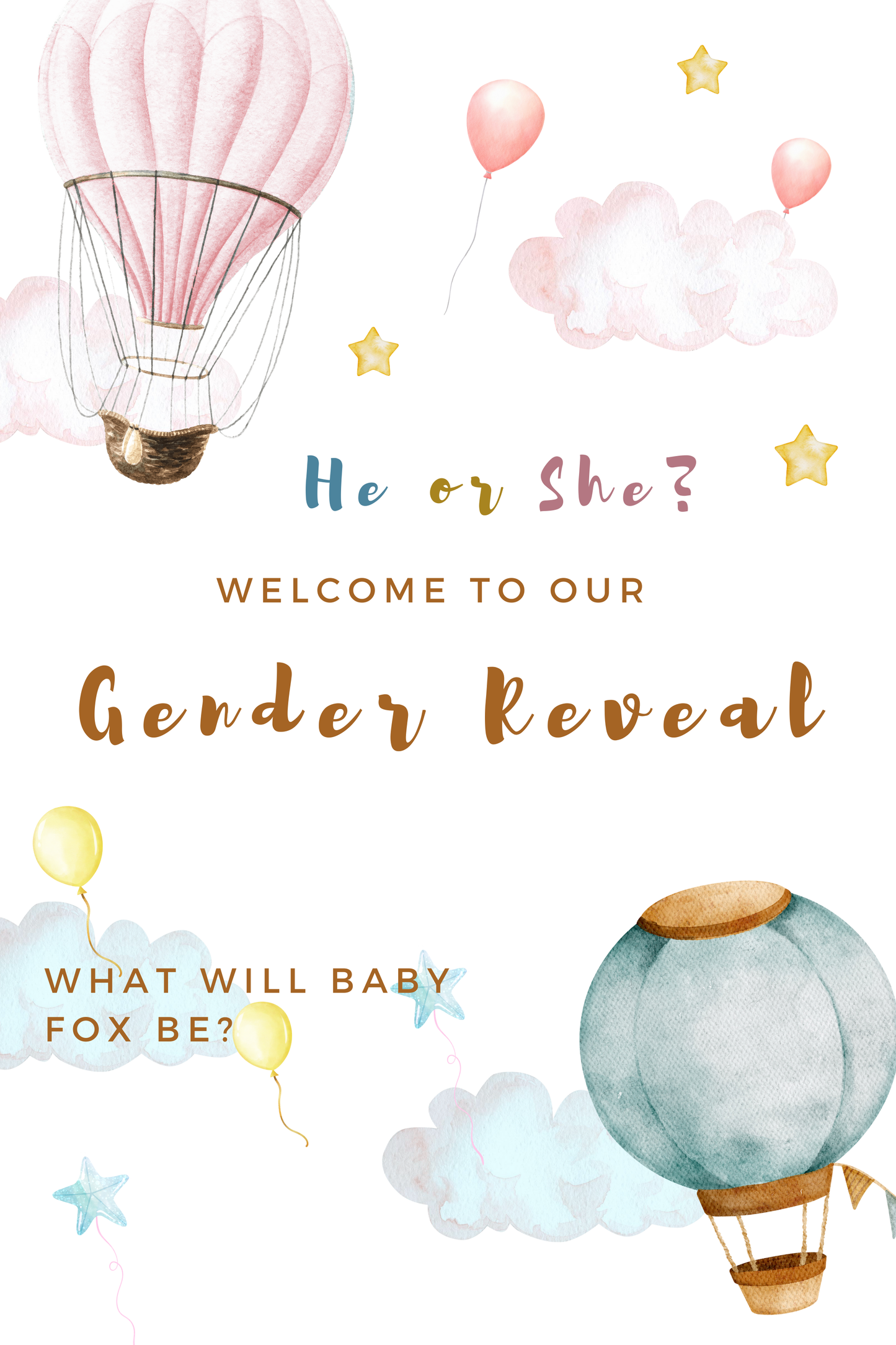Baby Shower Sign