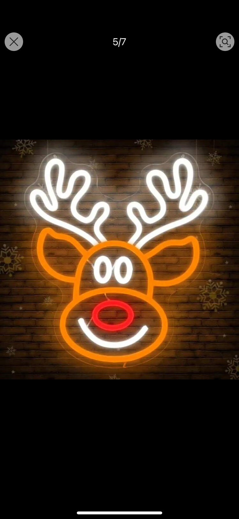 Reindeer LED Neon Sign