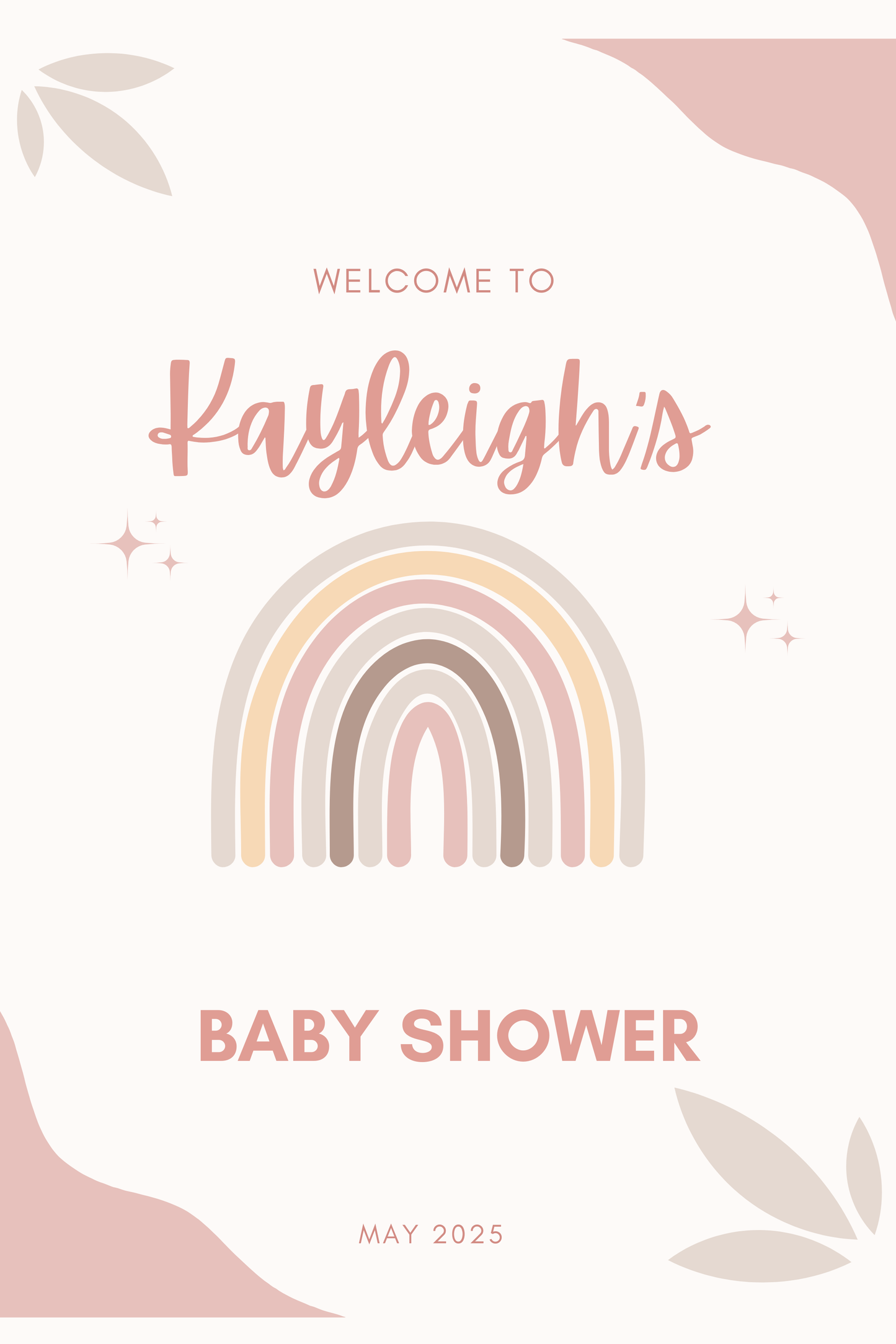 Baby Shower Sign