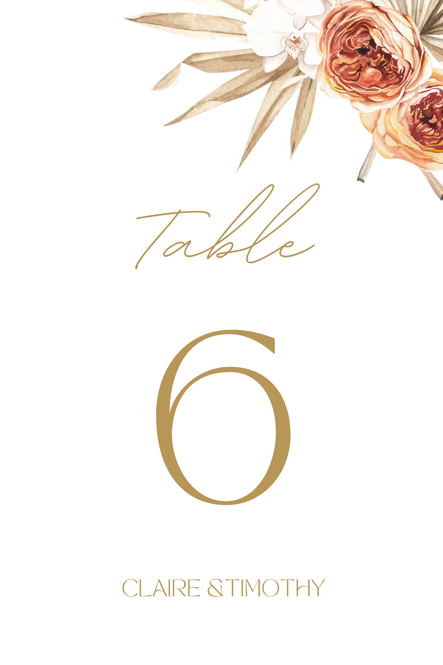 Printed Card Table Sign Pack