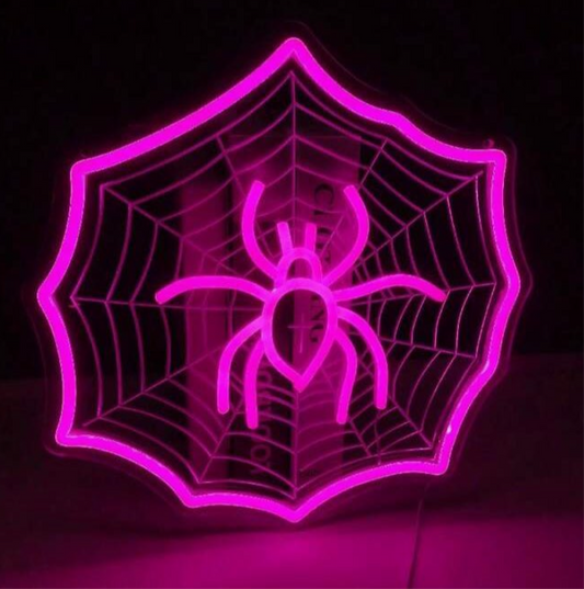 Spider web LED Neon Sign