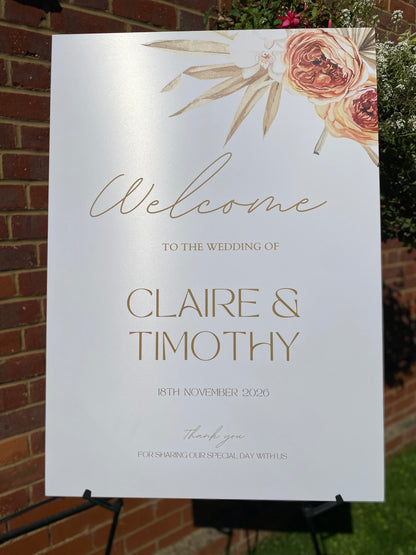 Printed Wedding Sign