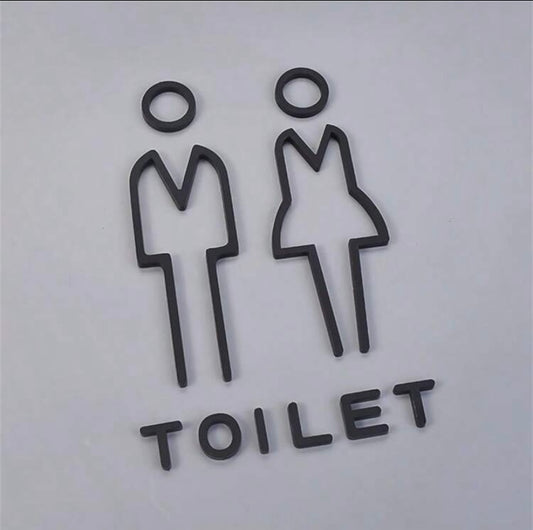 Acrylic Toilet Signs