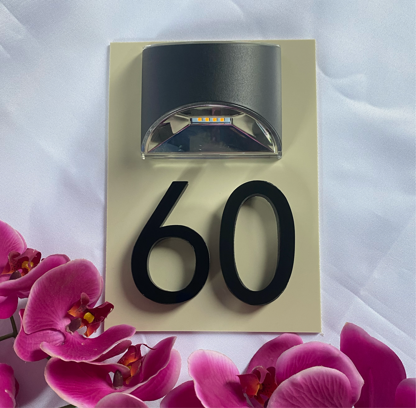 Solar Acrylic Door Number Sign