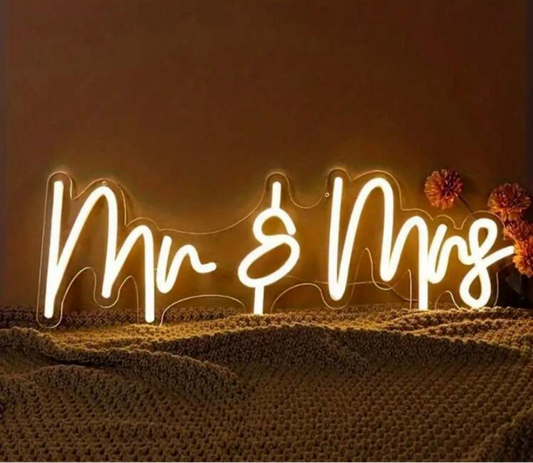 Mr & Mrs LED Neon Sign