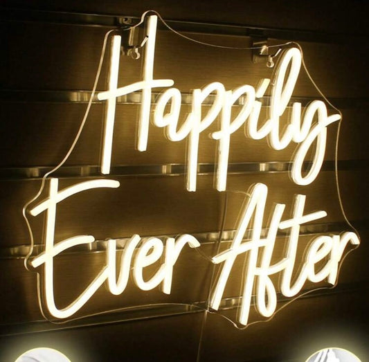 Happily Ever After LED Neon Sign