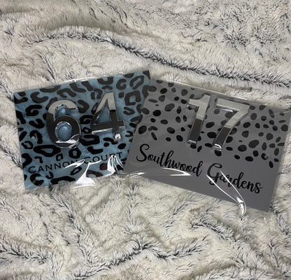 Animal Print Door Sign